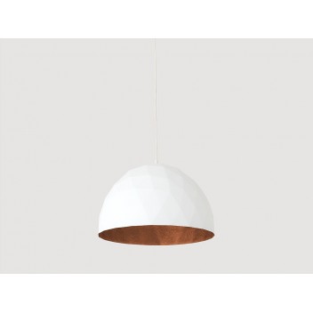 Lampa wisząca LEONARD L - miedziano-biały
