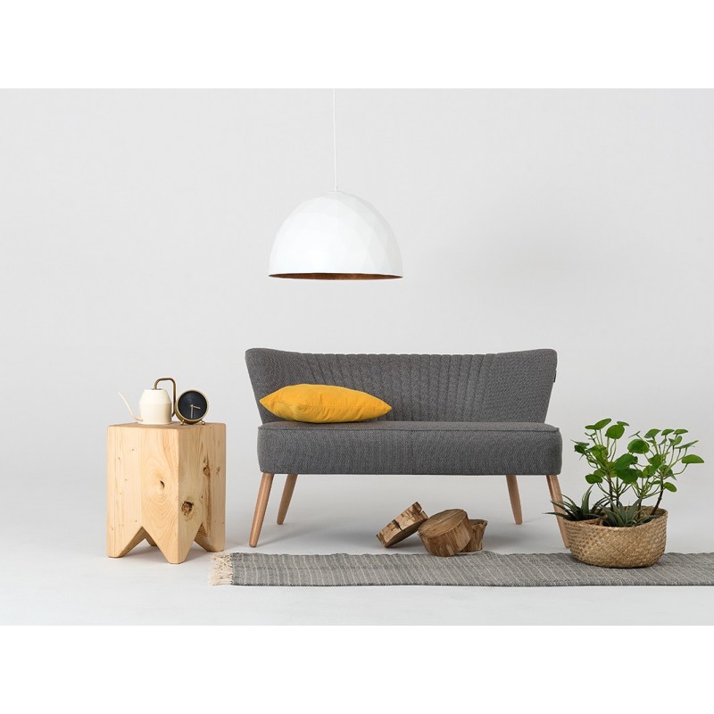 Lampa wisząca LEONARD L - miedziano-biały