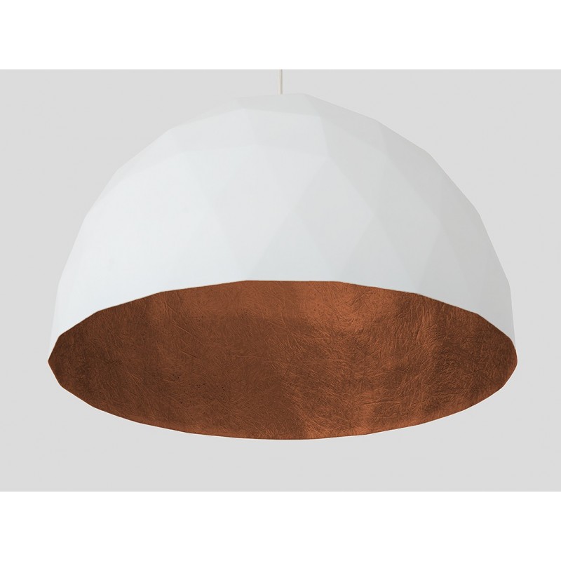 Lampa wisząca LEONARD L - miedziano-biały