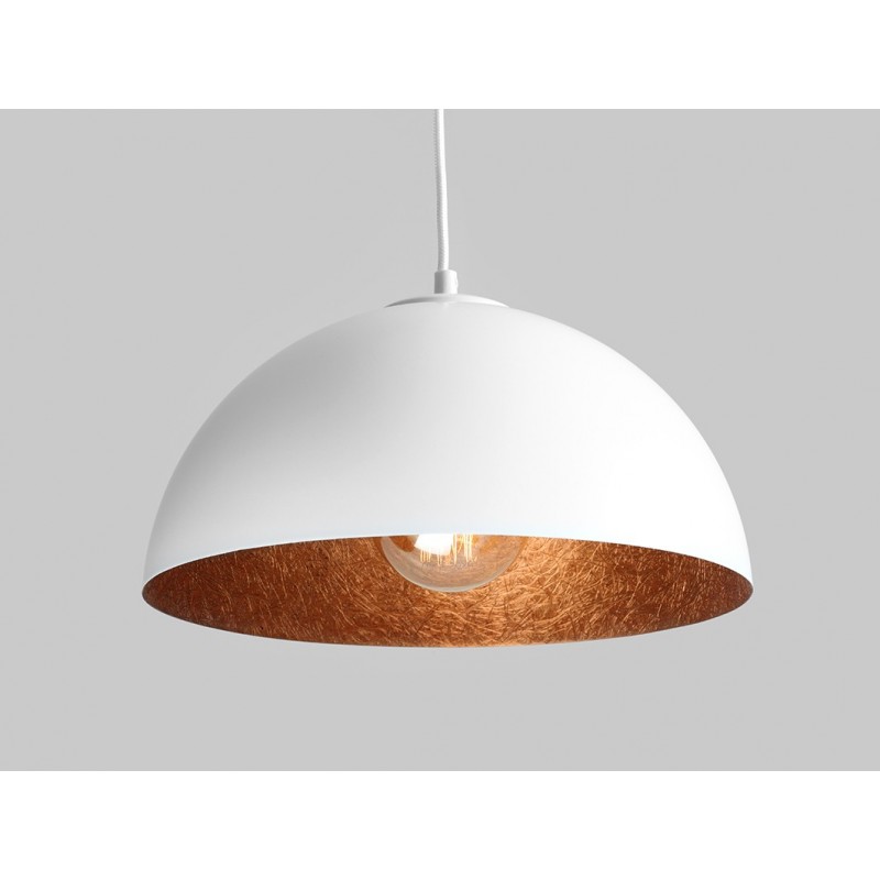 Lampa wisząca LORD 35 - miedziano-biały
