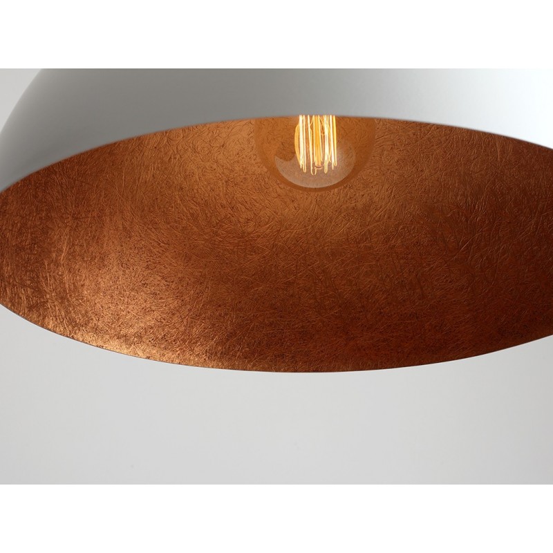 Lampa wisząca LORD 50 - miedziano-biały