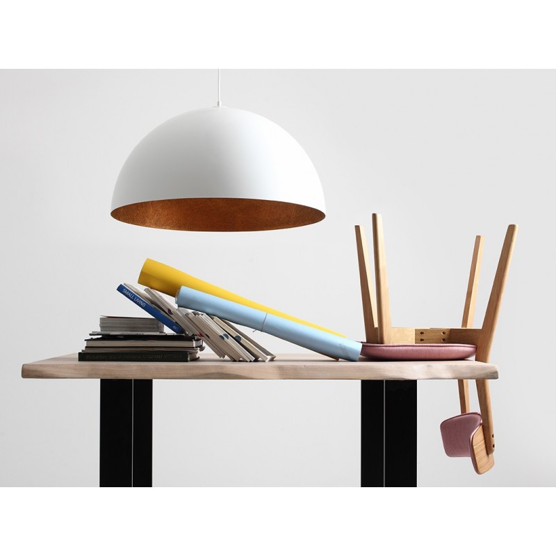 Lampa wisząca LORD 70 - miedziano-biały