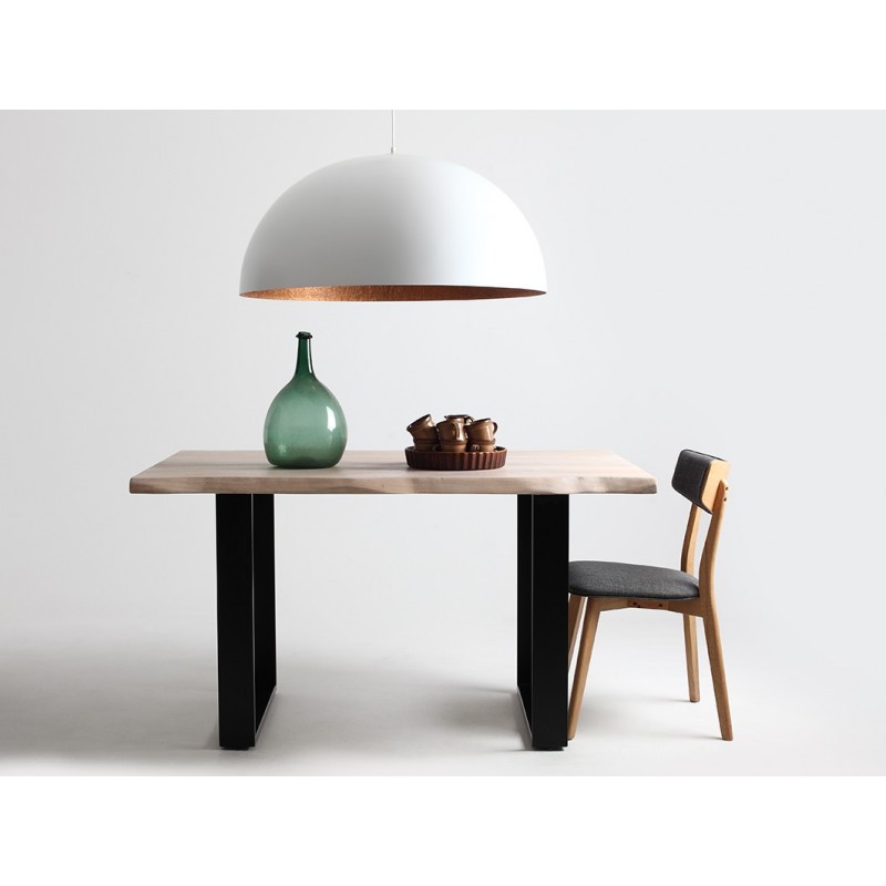 Lampa wisząca LORD 90 - miedziano-biały