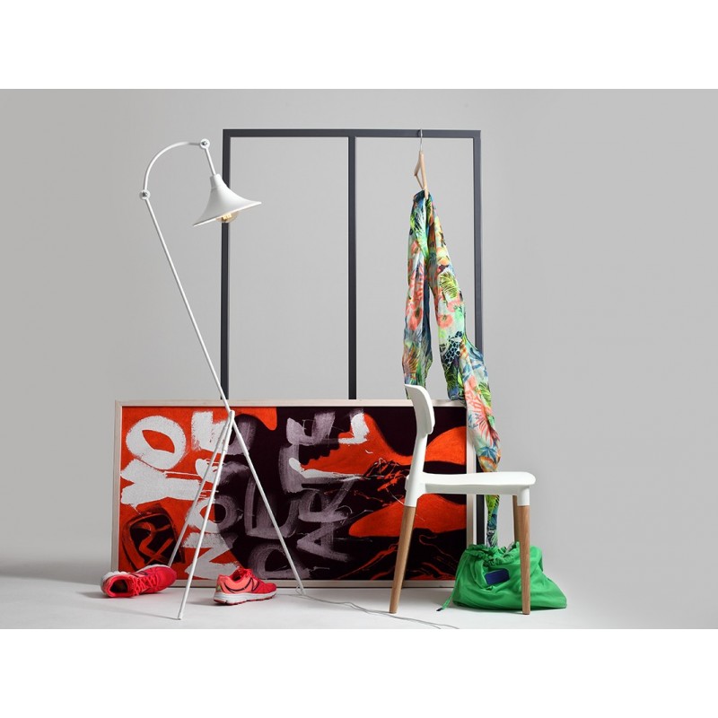 Lampa podłogowa MILLER FLOOR - biały