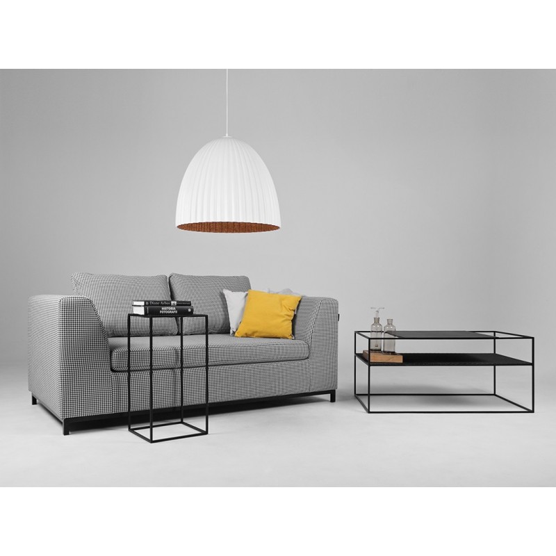 Lampa wisząca PLISSART M - biały/miedź