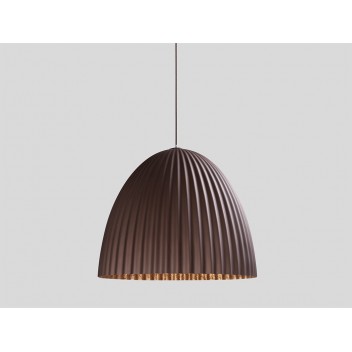 Lampa wisząca PLISSART M - brązowy/miedź