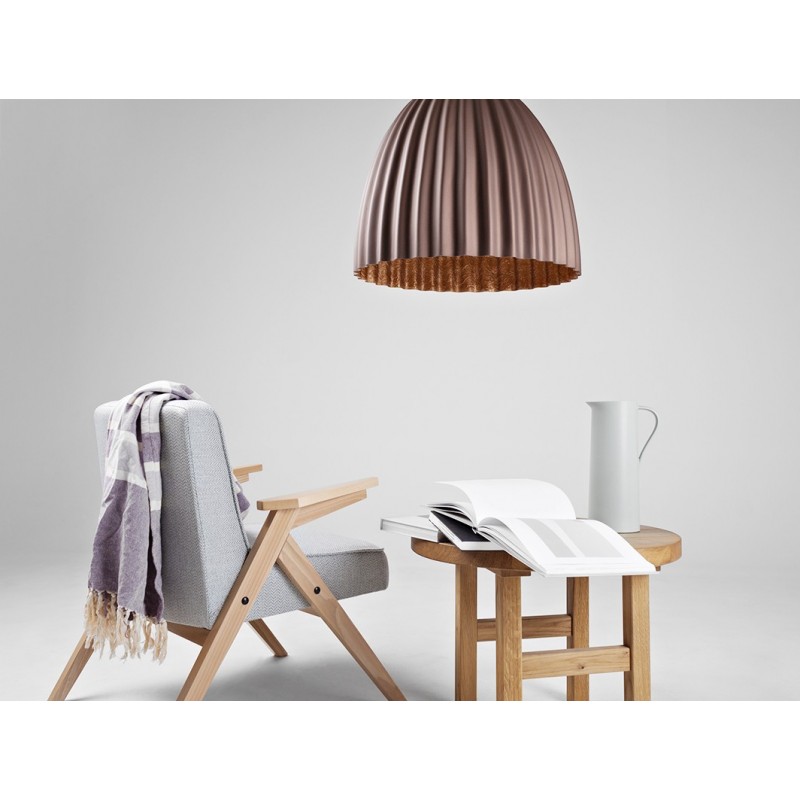 Lampa wisząca PLISSART M - brązowy/miedź