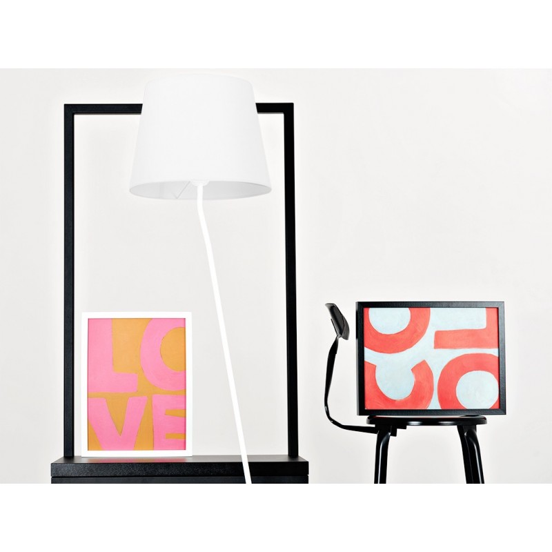 Lampa podłogowa SHADE FLOOR - klosz biały, biały