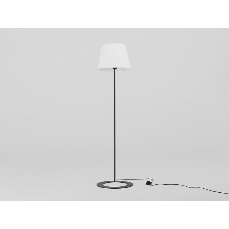 Lampa podłogowa SHADE FLOOR – klosz biały, czarny