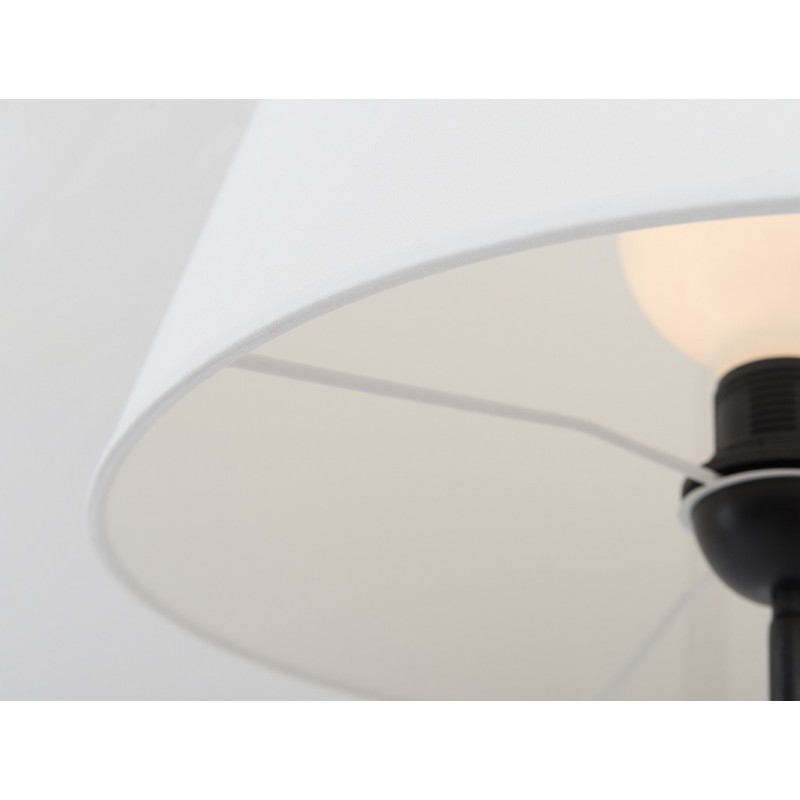 Lampa podłogowa SHADE FLOOR – klosz biały, czarny