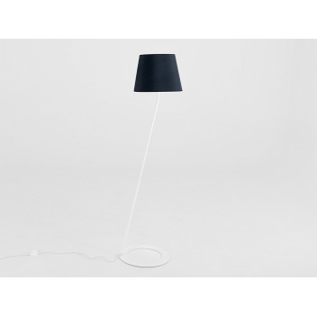 Lampa podłogowa SHADE FLOOR – klosz czarny, biały