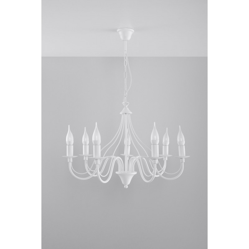 Żyrandol MINERWA 7 Biały