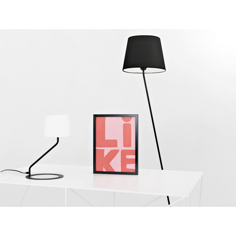 Lampa podłogowa SHADE FLOOR - klosz czarny, czarny