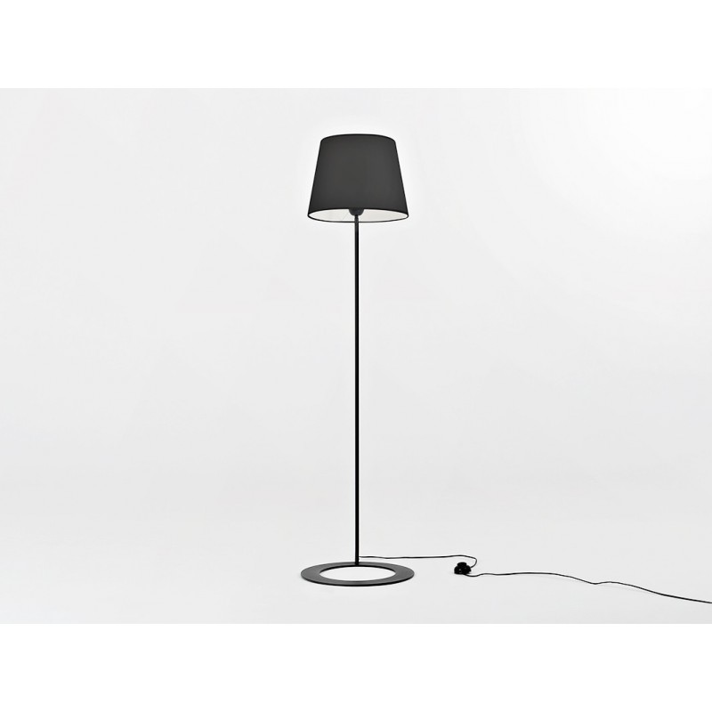 Lampa podłogowa SHADE FLOOR - klosz czarny, czarny