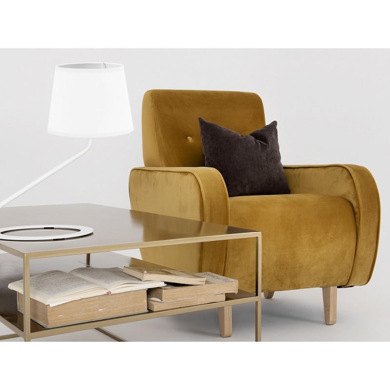 Lampa podłogowa SHADE FLOOR – klosz biały, biały