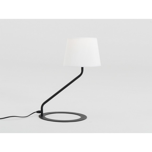 Lampa stołowa SHADE TABLE – klosz biały, czarny