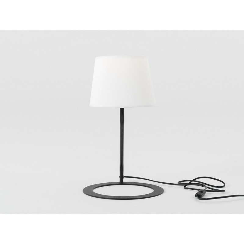 Lampa stołowa SHADE TABLE – klosz biały, czarny