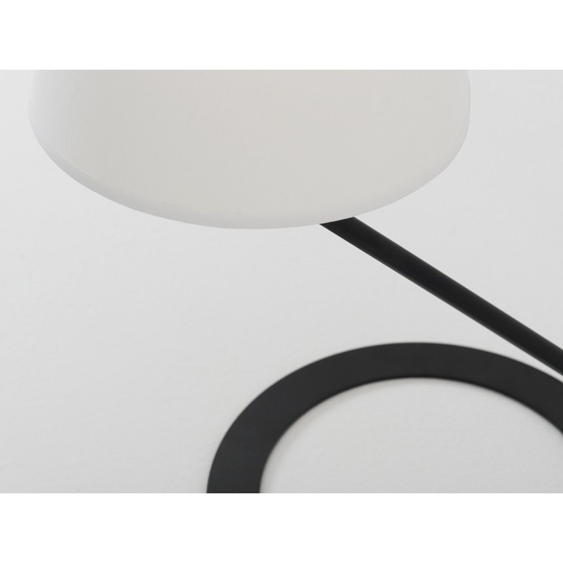 Lampa stołowa SHADE TABLE – klosz biały, czarny