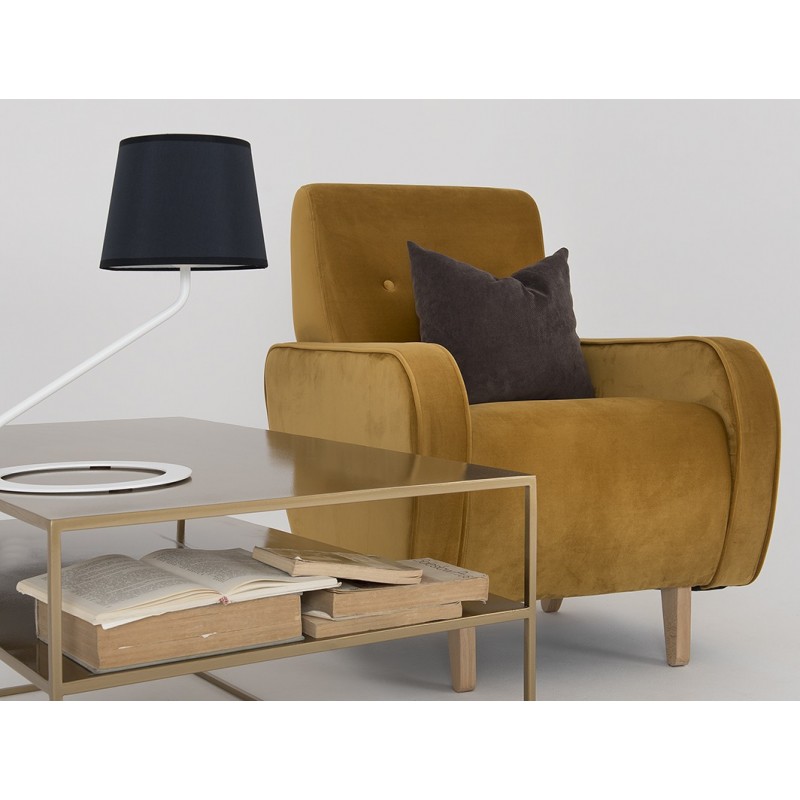 Lampa stołowa SHADE TABLE – klosz czarny, biały