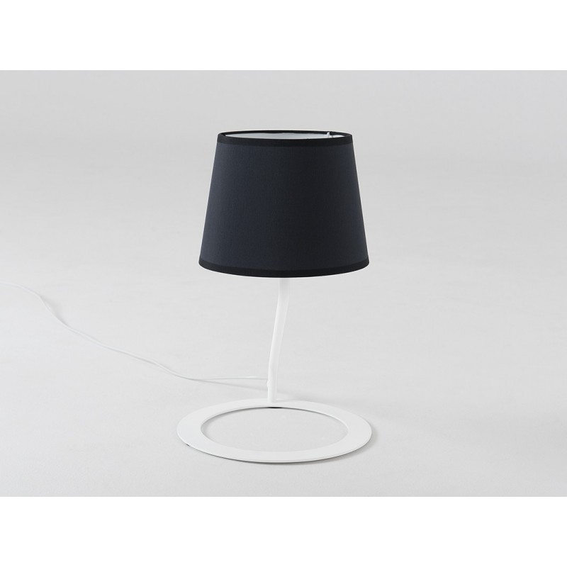 Lampa stołowa SHADE TABLE – klosz czarny, biały