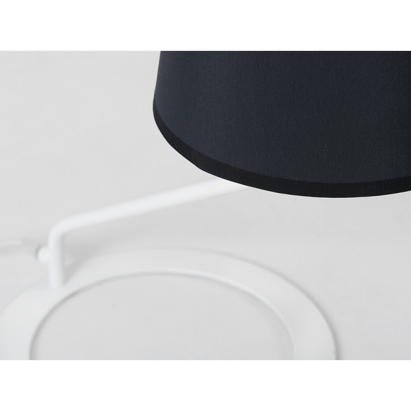 Lampa stołowa SHADE TABLE – klosz czarny, biały