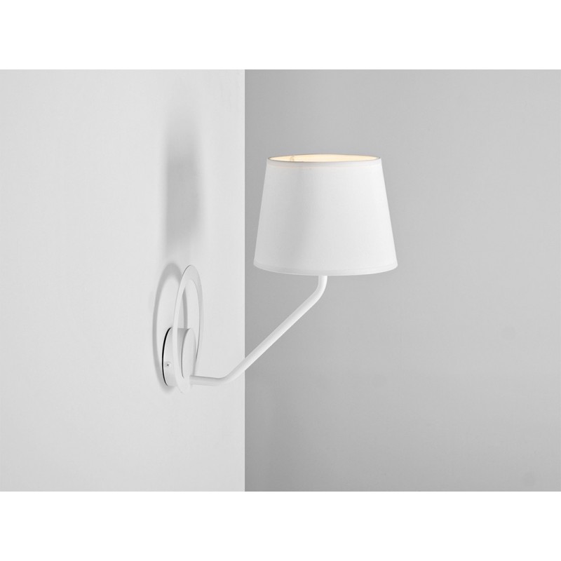 Lampa ścienna SHADE WALL - klosz biały, biały