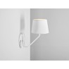 Lampa ścienna SHADE WALL - klosz biały, biały
