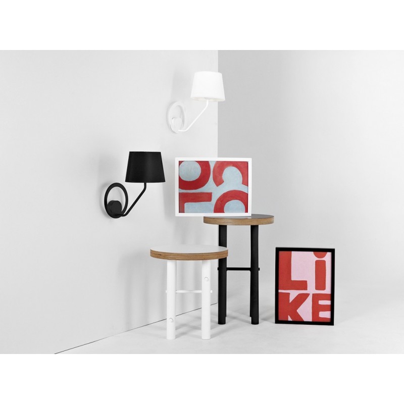 Lampa ścienna SHADE WALL - klosz biały, biały