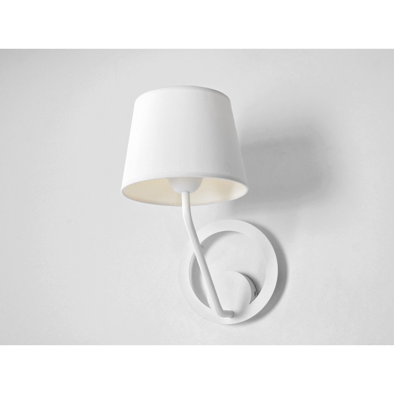Lampa ścienna SHADE WALL - klosz biały, biały