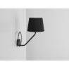 Lampa ścienna SHADE WALL - klosz czarny, czarny