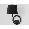 Lampa ścienna SHADE WALL - klosz czarny, czarny