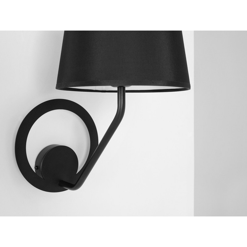 Lampa ścienna SHADE WALL - klosz czarny, czarny