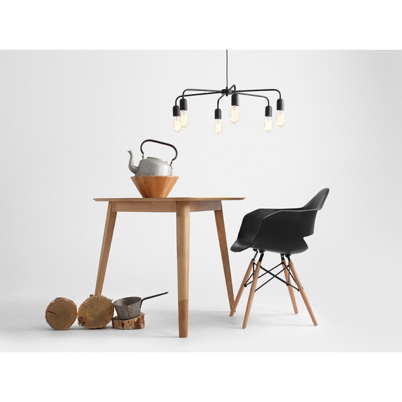 Lampa wisząca CROSER 6 - czarny