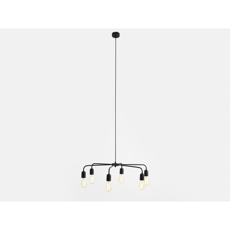 Lampa wisząca CROSER 6 - czarny