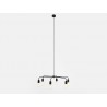 Lampa wisząca CROSER 6 - czarny