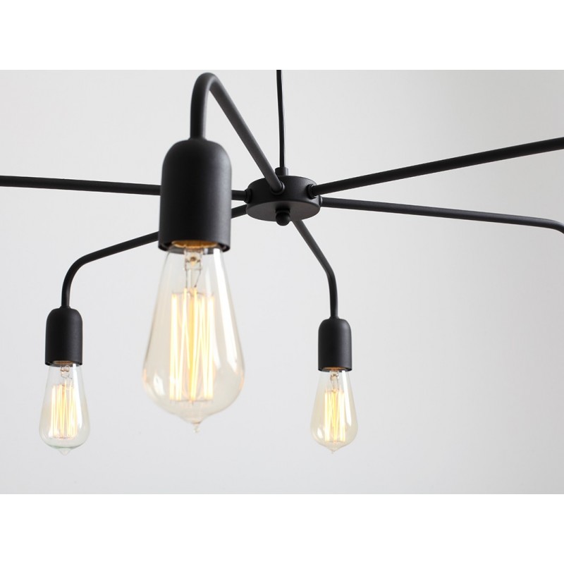 Lampa wisząca CROSER 6 - czarny