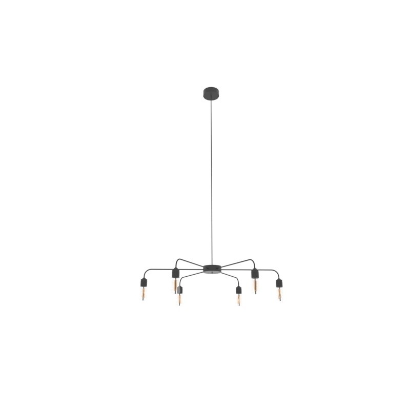 Lampa wisząca CROSER 6 - czarny