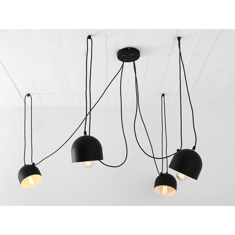 Lampa wisząca POPO 4 - czarny