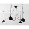 Lampa wisząca POPO 4 - czarny