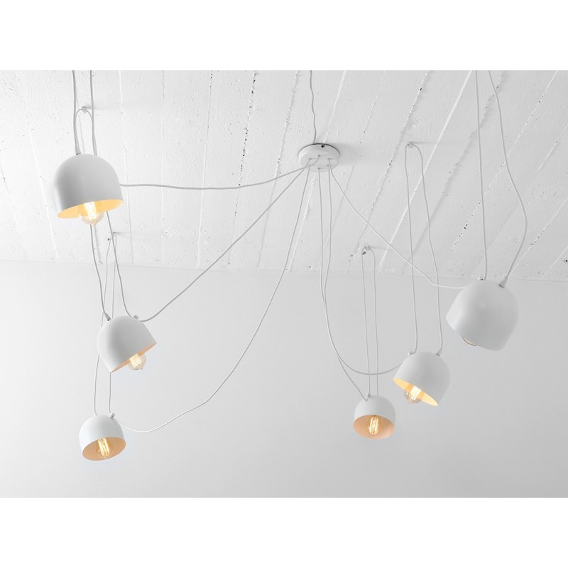 Lampa wisząca POPO 6 - biały