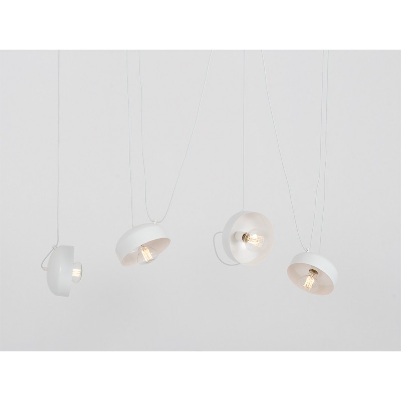 Lampa wisząca POPO FLAT 4 - biały