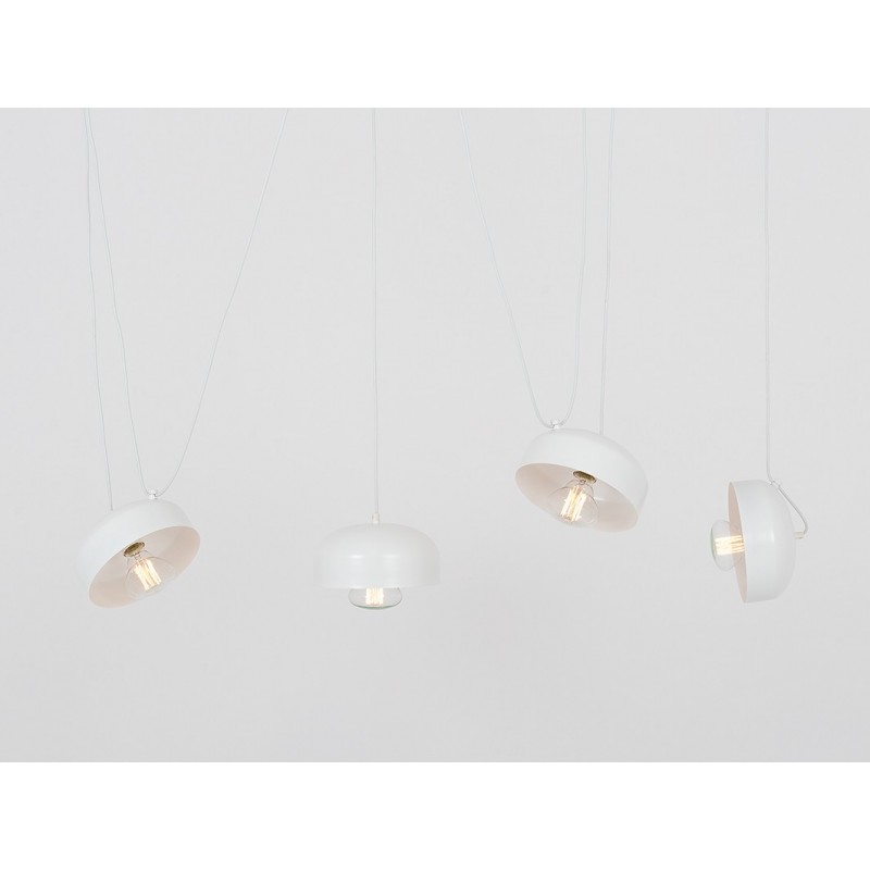 Lampa wisząca POPO FLAT 4 - biały
