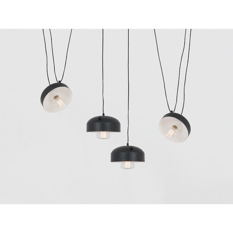 Lampa wisząca POPO FLAT 4 - czarny
