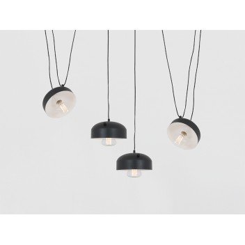 Lampa wisząca POPO FLAT 4 - czarny