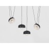 Lampa wisząca POPO FLAT 4 - czarny