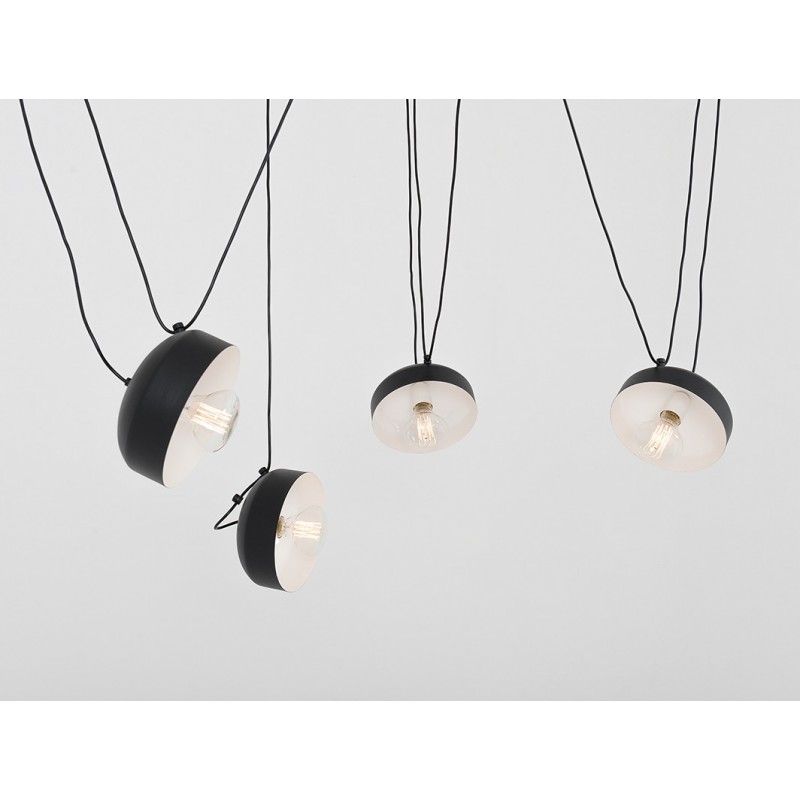 Lampa wisząca POPO FLAT 4 - czarny
