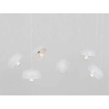Lampa wisząca POPO FLAT 6 - biały