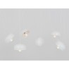 Lampa wisząca POPO FLAT 6 - biały