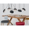 Lampa wisząca POPO FLAT 6 - czarny
