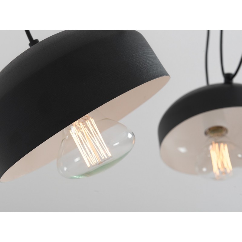 Lampa wisząca POPO FLAT 6 - czarny